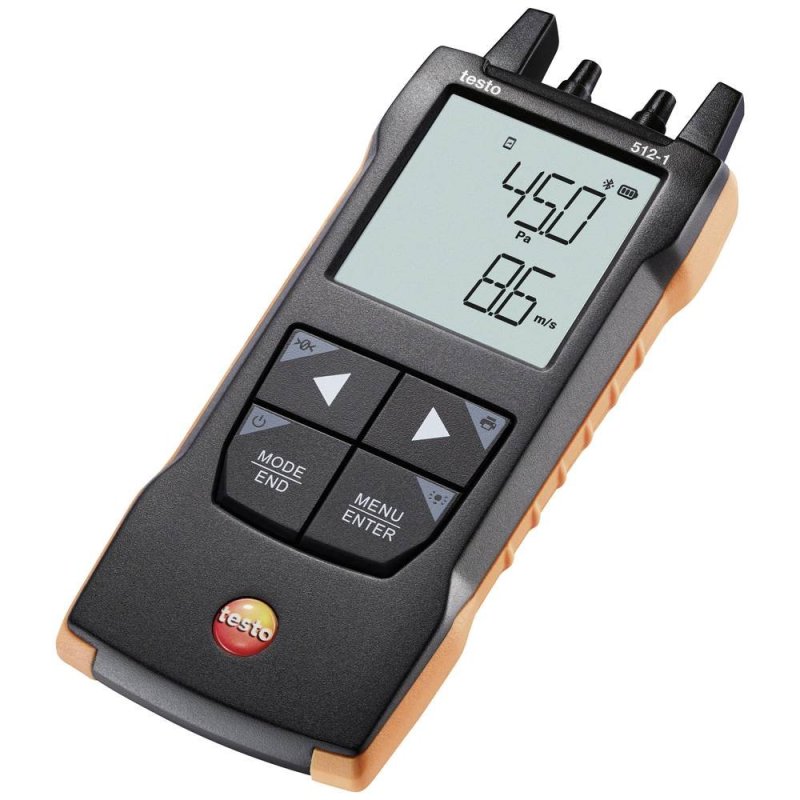 Testo 512-1 - Diferenčný tlakomer s pripojením 0–200 hPa